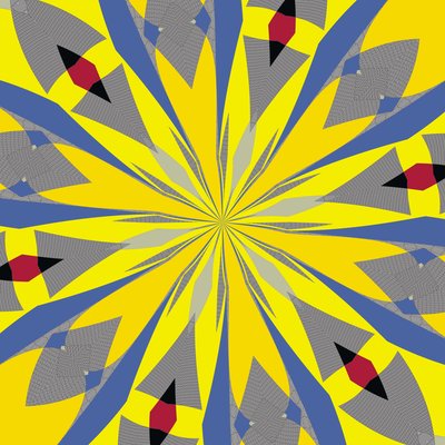szimmetria #14,2019,(vegyes technika) alkotó: Alex Caminker
