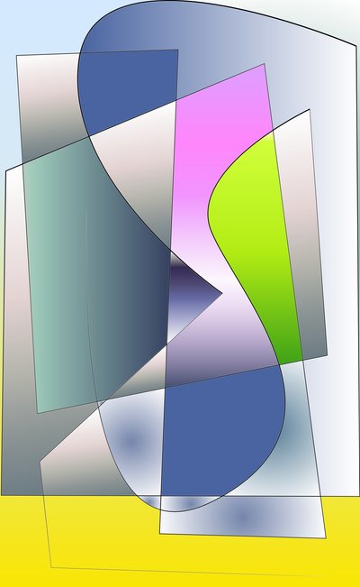 szimfónia, 2019, (vegyes technika) alkotó: Alex Caminker