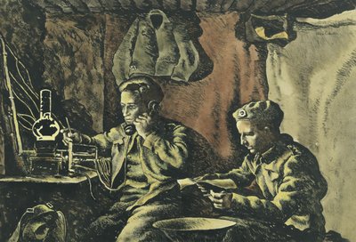 Dugout közelében Nijmegen alkotó: Alex Colville
