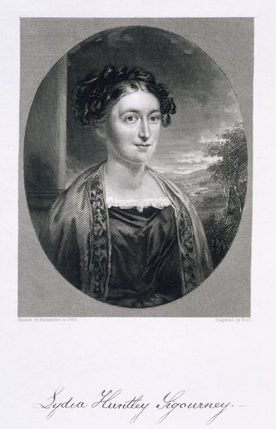 Lydia Huntley Sigourney (1791-1865), Burt metszete alkotó: Alexander