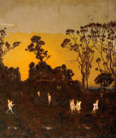 Hamadryads at the Dawning, 1910 körül alkotó: Alexander Abdo