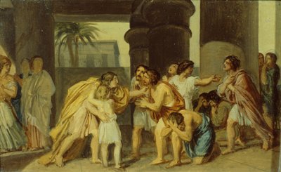 József felfedi magát testvéreinek, 1830-as évek alkotó: Alexander Andreyevich Ivanov