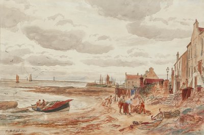 Délután, Buckhaven (ceruza és akvarell) alkotó: Alexander Ballingall