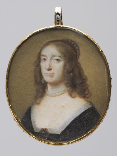 Erzsébet Stuart, Palatinus választófejedelem és Csehország királynőjének portréja, 1630-as évek. alkotó: Alexander Cooper