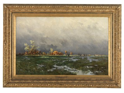 Napsütés a vihar után (olaj, vászon) alkotó: Alexander Coosemans