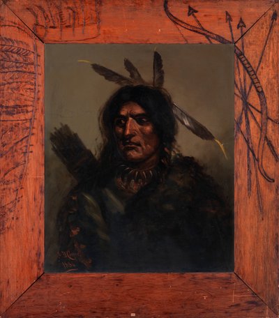Indiai férfi tegezzel, 1886. alkotó: Alexander Davis Cooper