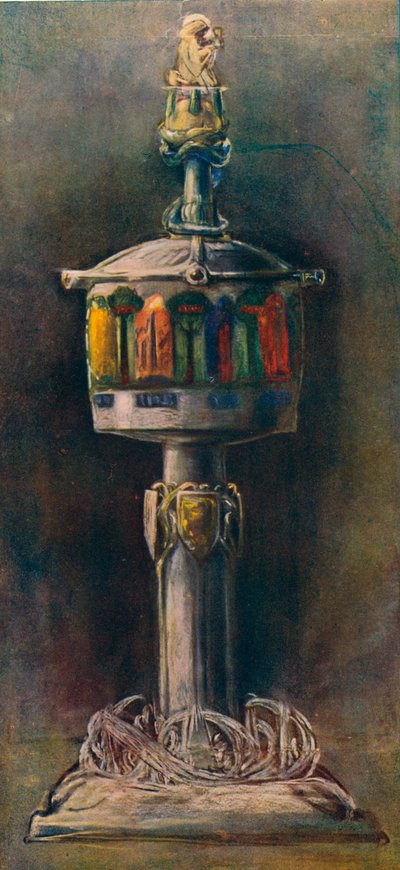 Bassetaille zománcozott ezüst kupa, 1903 alkotó: Alexander Fisher