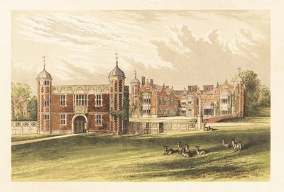 Charlecote, Warwick, Anglia. ,1880 (metszet) alkotó: Alexander Francis (after) Lydon
