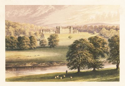 Floors Castle, Roxburghshire, Skócia. alkotó: Alexander Francis (after) Lydon