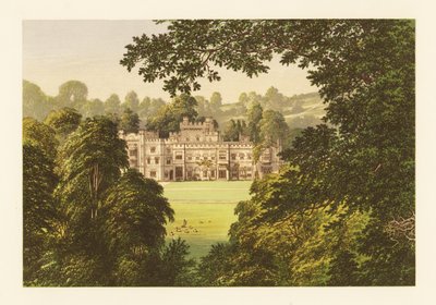 Hampton Court Castle, Herefordshire, Anglia. alkotó: Alexander Francis (after) Lydon