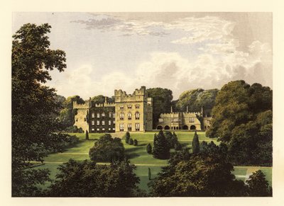 Hutton Hall, Cumbria, Anglia. ,1880 (metszet) alkotó: Alexander Francis (after) Lydon