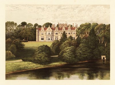 Keele Hall, Staffordshire, Anglia, 1880 (metszet) alkotó: Alexander Francis (after) Lydon