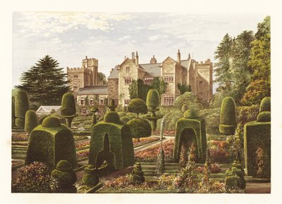 Levens Hall., Cumbria, Anglia. ,1880 (metszet) alkotó: Alexander Francis (after) Lydon