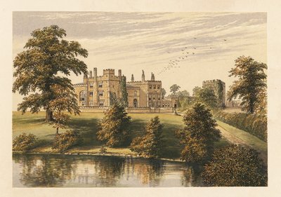 Ripley kastély, Yorkshire, Anglia. ,1880 (metszet) alkotó: Alexander Francis (after) Lydon