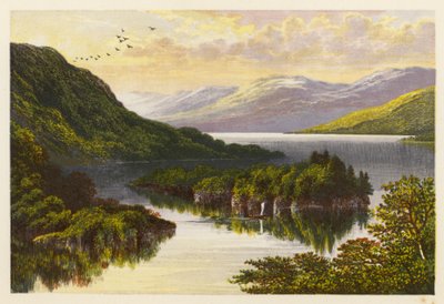 Skót Loch Scenery: Katrine (színes litográfia) alkotó: Alexander Francis (after) Lydon