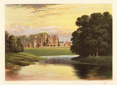 Sundorne kastély, Shropshire, Anglia. ,1880 (metszet) alkotó: Alexander Francis (after) Lydon