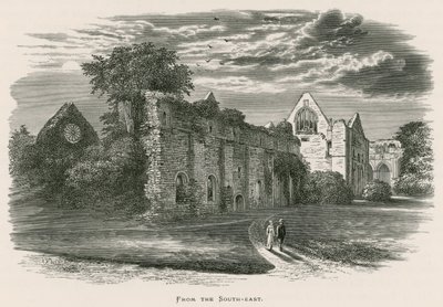 Dryburgh-i apátság, délkelet felől alkotó: Alexander Francis Lydon