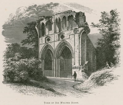 Dryburgh-i apátság, Sir Walter Scott sírja alkotó: Alexander Francis Lydon