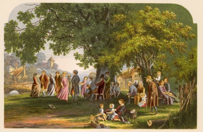 Illusztráció Goldsmith A kihalt falu című művéhez alkotó: Alexander Francis Lydon