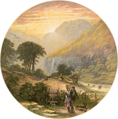 Tóvidéki jelenet alkotó: Alexander Francis Lydon