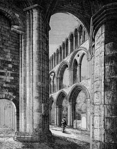 Nave, South Aisle, Jedburgh Abbey, 1880, 1897 alkotó: Alexander Francis Lydon