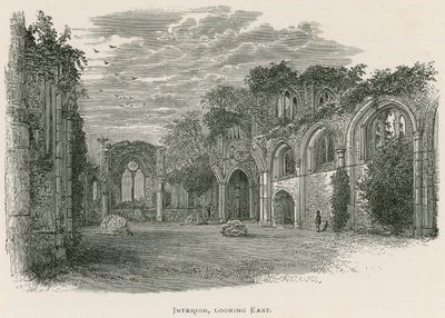 Netley Abbey, belső tér, keletre néz alkotó: Alexander Francis Lydon