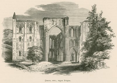 Rievaulx apátság, kórus, stb., Északról alkotó: Alexander Francis Lydon