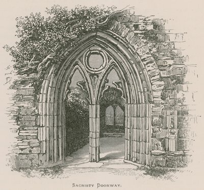 Tintern apátság, a Sacristy Doorway alkotó: Alexander Francis Lydon