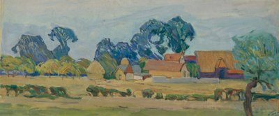 Egy farm Angliában alkotó: Alexander Fyodorovich Gaush