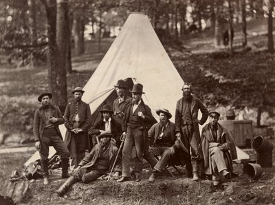 Útmutatók csoportja a Potomac hadsereg számára alkotó: Alexander Gardner
