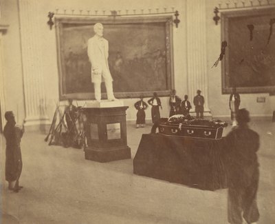 [Thaddeus Stevens államban fekszik a washingtoni Capitolium Rotundában], 1867. alkotó: Alexander Gardner