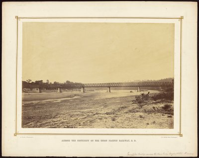 [Turnpike híd a Kaw folyón Wyandotte közelében, Kansas] alkotó: Alexander Gardner