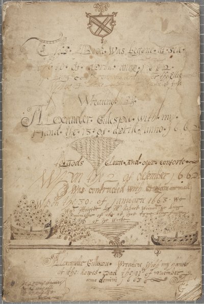 Alexander Gillespie folyóirata, 1662-85 alkotó: Alexander Gillespie