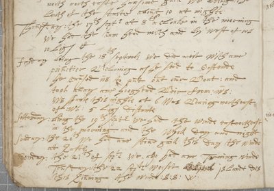 Alexander Gillespie folyóirata, részlet, 1674 alkotó: Alexander Gillespie