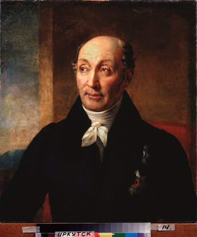 Mihail Szperanszkij gróf államtitkár portréja (1772-1839) (Gróf Mihail Szperanszkij államtitkár portréja) - Alekszandr Grigorjevics Varnek (1782-1843) festménye, olaj, vászon alkotó: Alexander Grigoryevich Varnek