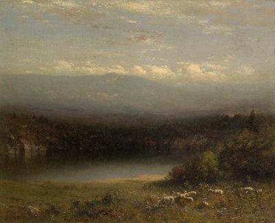 Hegyi tó alkotó: Alexander Helwig Wyant
