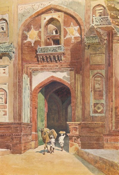 Agra-erőd – A Delhi-kapun belül, 1880 1905. alkotó: Alexander Henry Hallam Murray
