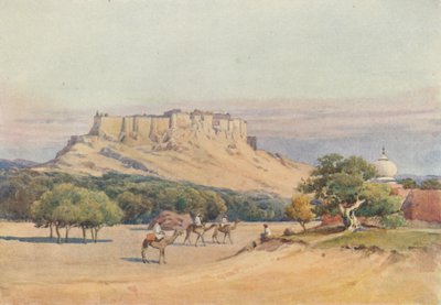 Jodhpur – Az erőd általános képe, 1880 1905. alkotó: Alexander Henry Hallam Murray