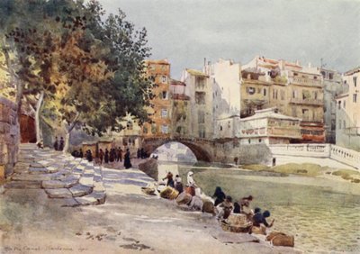 Narbonne, "A két tenger csatornája" (színes litó) alkotó: Alexander Henry Hallam Murray