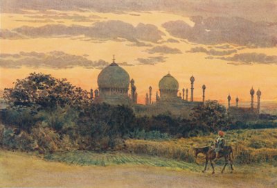 Naplemente Ibrahim Roza mögött, Bijapur, 1880 1905. alkotó: Alexander Henry Hallam Murray