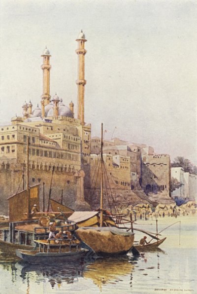 A Ghatok az Aurangzebs mecset alatt, Benares alkotó: Alexander Henry Hallam Murray