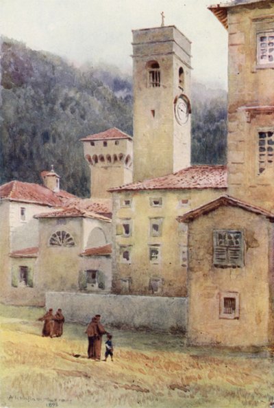 Vallombrosa, Abbey (színes litho) alkotó: Alexander Henry Hallam Murray