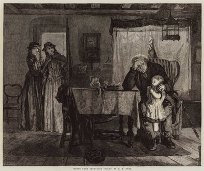 Jelenet Tennyson „Dora” című művéből alkotó: Alexander Hohenlohe Burr