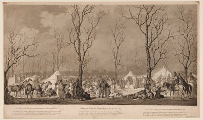 A kozákok bivakja a párizsi Avenue des Champs-Elysées-n 1814 márciusában, 1814 alkotó: Alexander Ivanovich Sauerweid