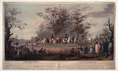 Frigyes Guillaume (Frederic-Guillaume) III, Poroszország (1770-1840) – A szövetséges uralkodók felülvizsgálata a Hyde Parkban 1814 – Kormányzó herceg, III. Vilmos porosz, I. Sándor (I. Sándor orosz) alkotó: Alexander Ivanovich Sauerweid