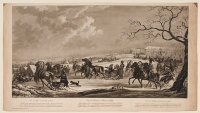 Szánkóverseny a Krasny Kabachok Vörös Tavernában, 1814 alkotó: Alexander Ivanovich Sauerweid