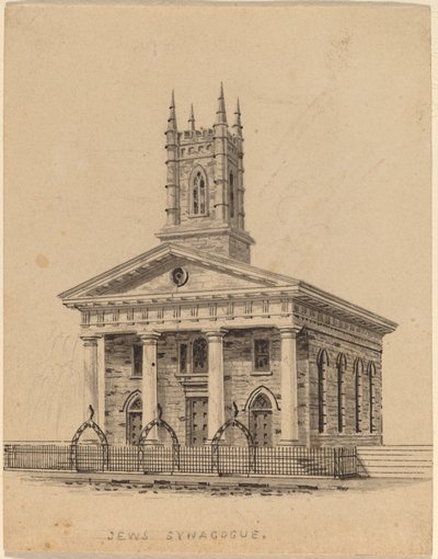 Zsidó zsinagóga, N.Y. alkotó: Alexander Jackson Davis