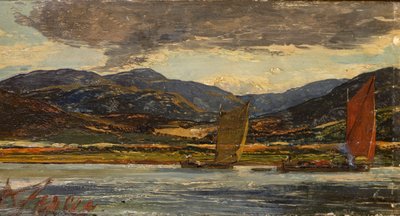 Folyói jelenet alkotó: Alexander Jnr. Fraser