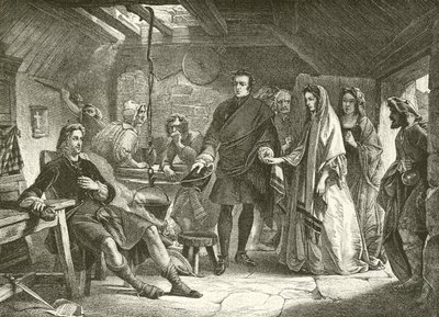 Károly herceg és Flora Macdonald első találkozása alkotó: Alexander Johnston