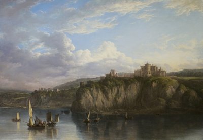 Culzean kastély a tengerből, 1816 körül alkotó: Alexander Nasmyth